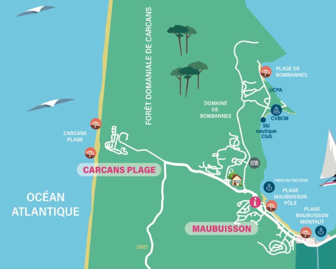 Apt Les Grands Pins, Entre Foret, Lac Et Ocean Carcans Εξωτερικό φωτογραφία